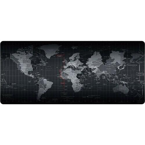 Large Gaming Mouse Pad Gamer World Map Mousepad Anti-slip Pad Office Desk Mat Big Computer Mouse Mat Game Keyboard Pad GDeals