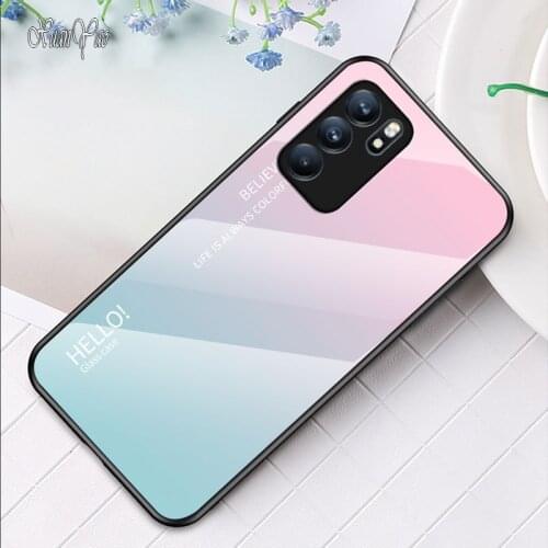 Reno6 Case XUANYAO Original Ultra Slim Tempered Glass Coque For OPPO Reno Ace 10X 2 3 4 5 6 Pro Plus Case Hard Mirror Soft Edge