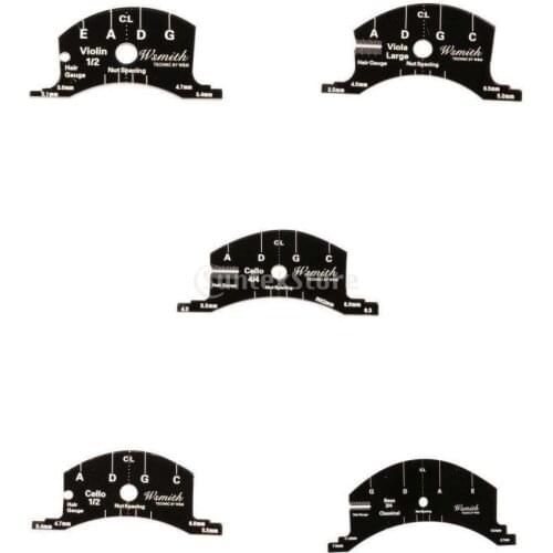 5PCS 1-2 4-4 3-4 Violin Bridge Mold Template Leveling for Violin Viola