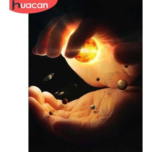 HUACAN Diamond Painting New Hand Universe DIY Diamond Embroidery Sale Landscape Pictures Of Rhinestones Mosaic Handmade Gift