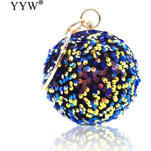 Women Wedding Evening Clutch Round Bag Purses Handbags Crossbody Party Shoulder Bags Clutch Gillter Handbag