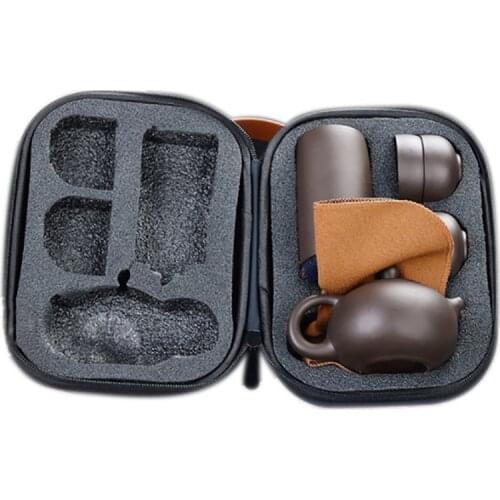 Creative Purple Clay Ceramic Cup Kung Fu Tea Set Cup Portable Travel Teapot Travel Tea Set Gift Tea Set