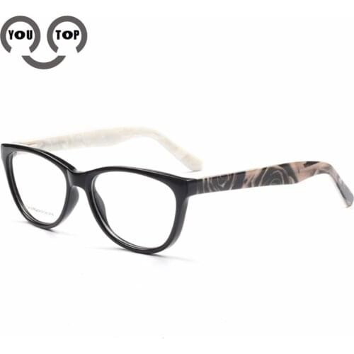 YOUTOP Round Mens Fashion Eyeglasses Womens Optical Frames Myopia Eye glasses Acetate eyewear Frames T004