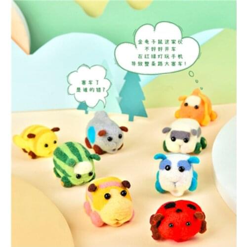 Hamster doll wool needlepoint kit wool felt needle felting decoration craft needlecraft DIY handmade