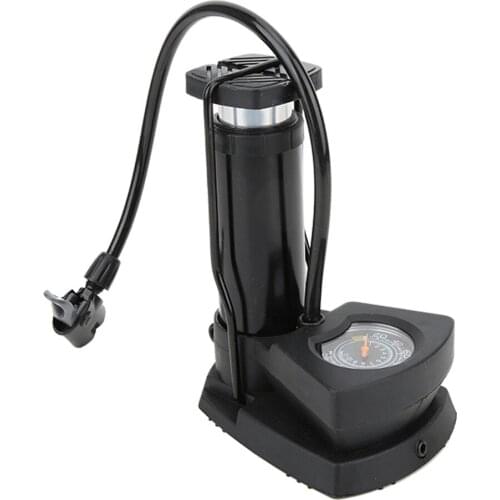 Mini Bike Pump Portable Bicycle Motorcycle Foot Pumps With Pressure Gauge For Bike Electric Bicycle Motorcycle And Balls