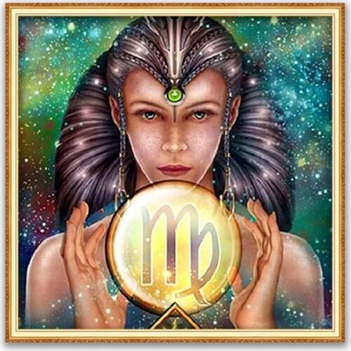 Region 12 Zodiac DIY Embroidery 11CT Cross Stitch Kits Needlework Craft Set Printed Canvas Cotton Thread Decoration Dropshipping