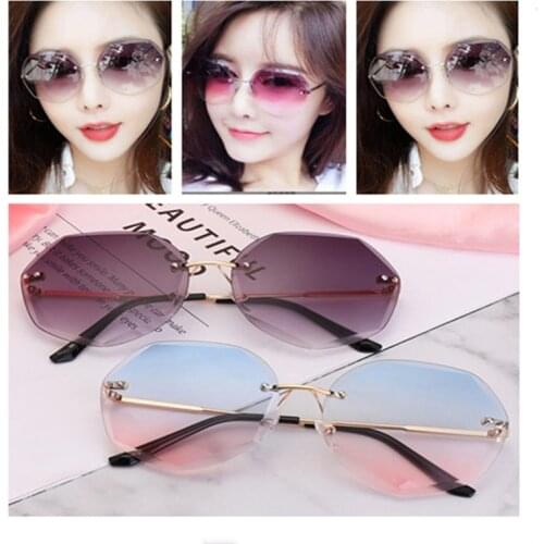 NEW Fashion Cool Sun Glasses Polygon Shaped Hexagon Fashion Womens Ocean Sheet UV Protection Eyewear Sunglasses