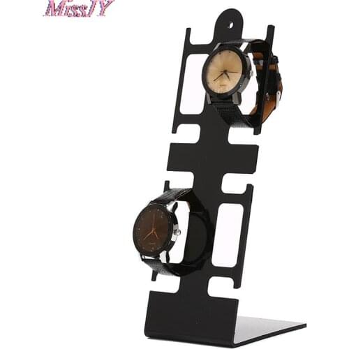 Plastic Stand 4-Holder Box Case Bracelet Watch Box Jewelry Decoration Display Rack General Showcase Shelf PortableWatch Storage