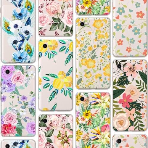 Ciciber Luxury Art Flower Vogue Case for Google Pixel 5 4 3 2 6 XL Soft Silicone TPU Funda for Google Pixel 4a 3a XL Coque Cover