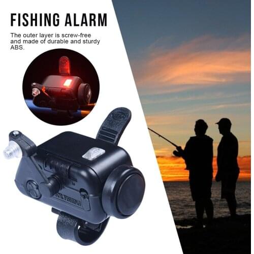 LED Fishing Bite Alarm Device 03002A High Sensitivity Adjustable Tone Volume Fishing Alarm Rod Swingers