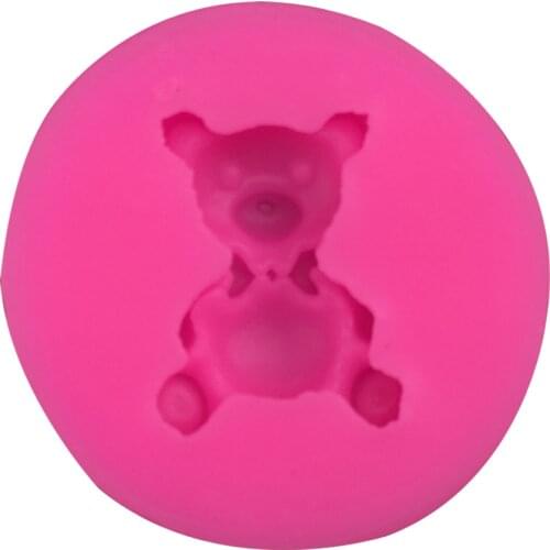 Cute bear Shape 3D fondant cake silicone mold for polymer clay molds kitchen baking chocolate pastry candy Clay making tools