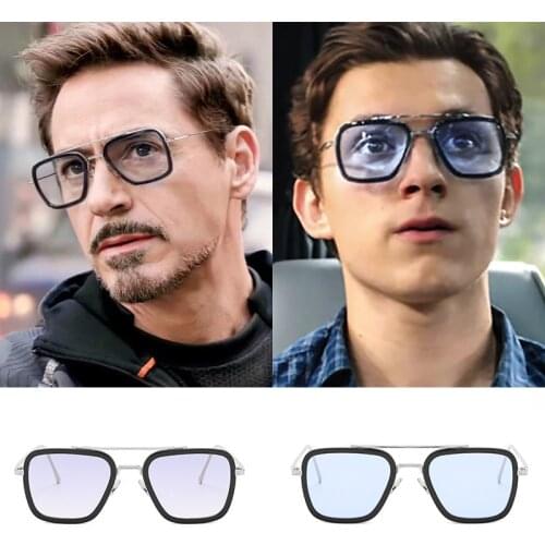 Luxury Square Sunglasses Men Women Brand Designer Retro Alloy Frame Big Sun Glasses Vintage Gradient Male Female Oculos Feminino