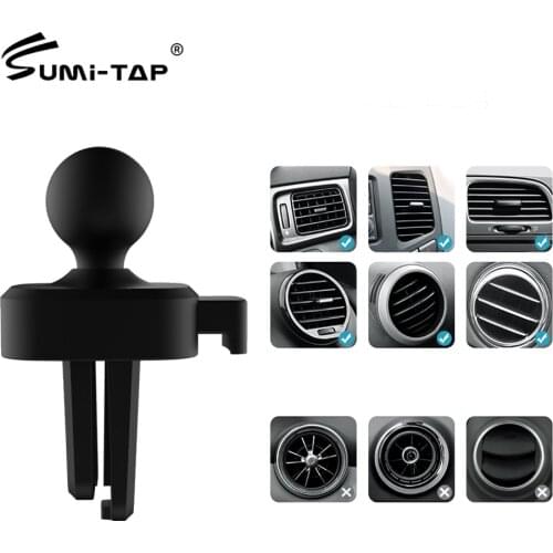 Sumitap 17mm Ball Head Car Air Vent Mount Clip Universal Gravity Magnetic Support Stands Car Charger Bracket Mobile Phone Holder