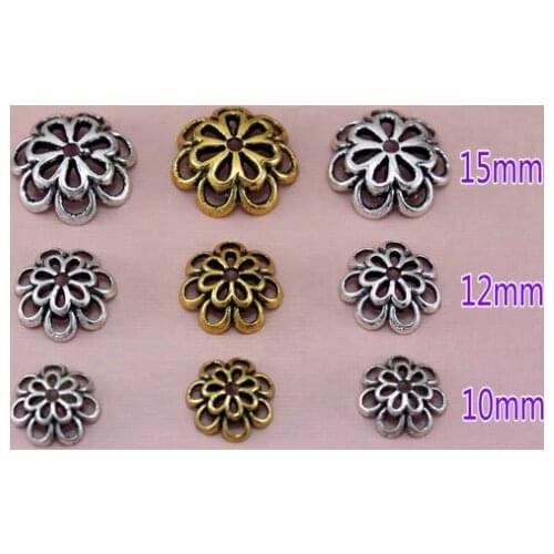 Tibetan Silver Antique Double hollow torus spacer Loose Bead Spacer Beads Connectors for DIY Jewelry Making bracelet