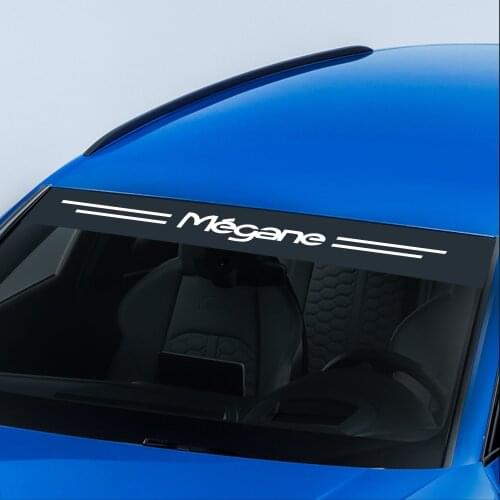 Waterproof Graphical Car Stickers And Decals For Renault Megane Auto Windshield Protection Decal Reflective Sunshade Accessories