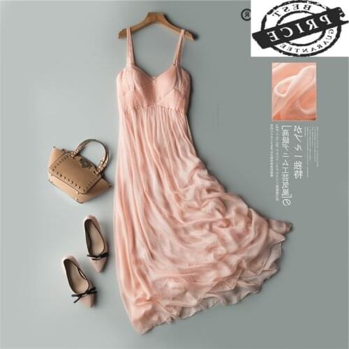 Summer Boho 100% Real Silk Dress Women Maxi Vestidos Korean Long Sexy Strapless Dresses Woman Vintage Beach Party Dresses