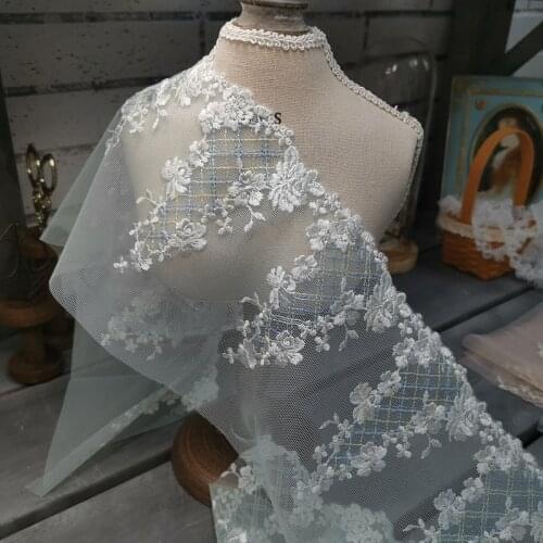 10Meters Exquisite White Black Embroidery Fabric Laces Trim Ribbon DIY Sewing Curtain Clothes Guipure Trims Craft Decoration