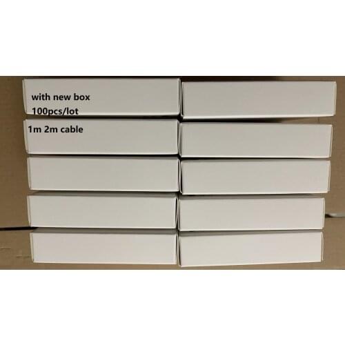 100pcs 1M/2M Phone Cable for i 5 6 7 8 USB Data Sync Charger cord Charging New system high quality Factory sales with Retail Box