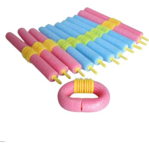 12pcs Foam Hair Curler Roller Bendy Rollers DIY Magic Sleeping Hair Curlers Styling Rollers Sponge Hair Curling Accessories