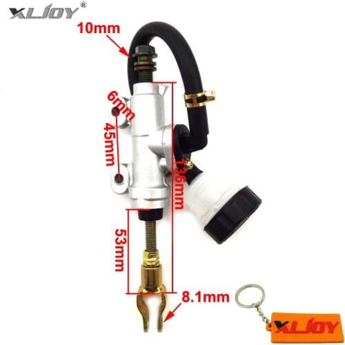 4 wheeler ATV Quad Rear Foot Brake Master Cylinder Pump With Reservoir For 50cc 70cc 90cc 110cc 125cc 150cc 200cc 250cc Go Kart