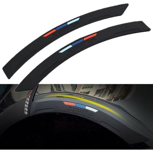 40 X 3.8CM Car Wheel Rim Eyebrow Protector Wheel Arch Mouldings Rubber Stickers Decorative Strip Bumper Protector Guard Scratch