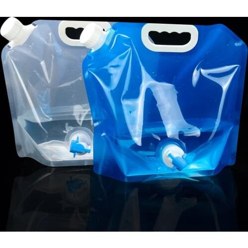5/10L Foldable Water Bag Outdoor Sports Camping Hiking Storge Water Bucket Picnic BBQ Collapsible Drinking Water Container