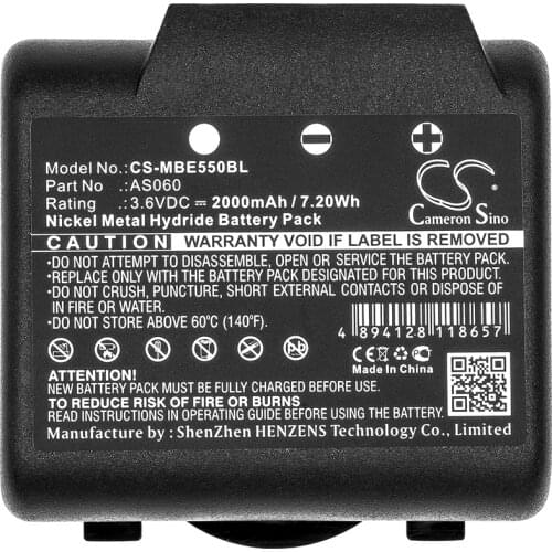 Cameron Sino 2000mAh Battery AS060 for IMET BE5500, M550S THOR, M550S ZEUS,M550 Ares, BE3600