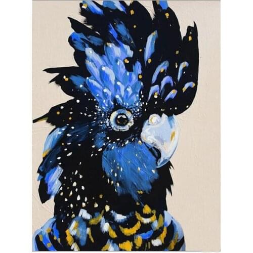 5d DIY Diamond Painting black cockatoo, Diamond Painting Custom, Crystal Embroidery bird Picture By Numbers Home Decoration arts