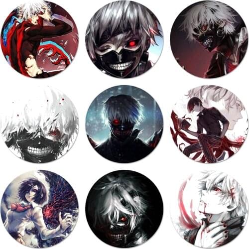 Anime Manga tokyo ghouls Badge Brooch Pin Accessories For Clothes Backpack Decoration gift 58mm
