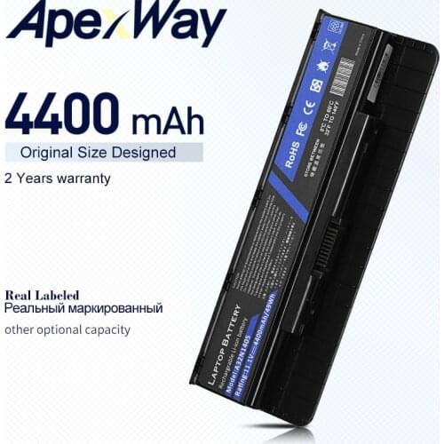 ApexWay 6 cells Battery For Asus G771J G771JK G771JM G771JW G551 G551J G551JK G551JM A32LI9H A32N1405 A32N14O5 A32NI405