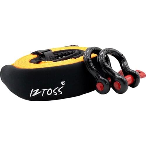 Car Tow Cable Towing Strap Rope with Hooks Heavy Duty 5 meters / 16 ft