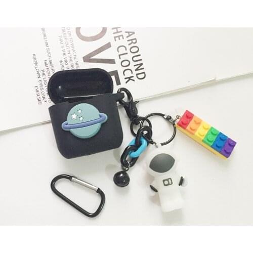 For QCY T8 T8S Case Cartoon Astronaut Silicone Protective Case For QCY T8S Wireless Bluetooth Earphone Cover