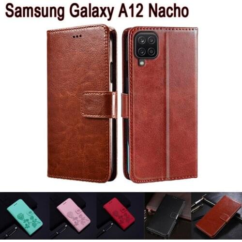 Cover For Samsung Galaxy A12 Nacho Exynos 850 Case Phone Protective Shell Book On For Samsung A12 Nacho Flip Wallet Leather Case