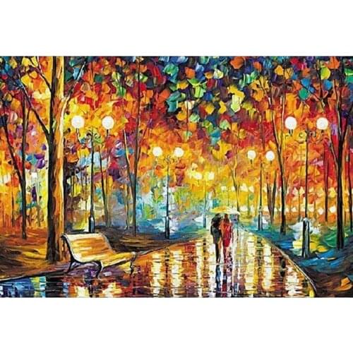 DIY Handmade Pasted Night Walk Diamond Painting Kits Arts Home Decor