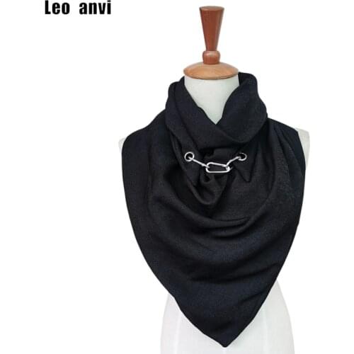 Echarpe Chain Jewelry Necklace Solid silk women scarf fashion female foulard Wraps Soft poncho shawls