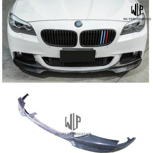 F10 F18 M5 V Style Carbon Fiber Front Lip Splitter Car Styling for BMW 5 Series F10 F18 M5 520i 525i 530i 535i 2011-2017
