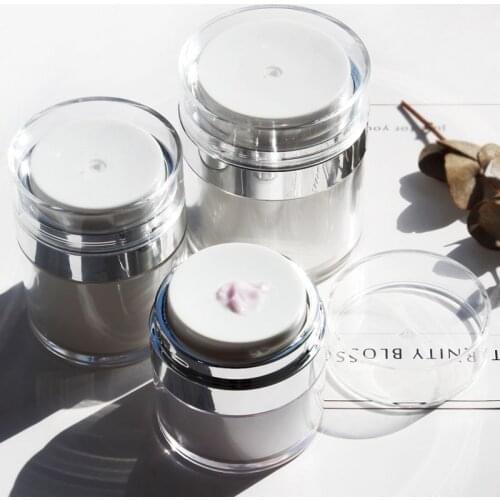 Cream Jar Airless Bottle 15/30/50g Pump Bottle Squeeze Lotion Jar Empty Bottle Travel Skin Care Cosmetic Containers Canning Jars