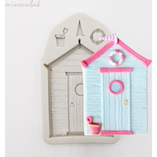 Minsunbak House Wedding Cake Silicone Mould Fondant Mold DIY Chocolate Gumpaste Baking Tools