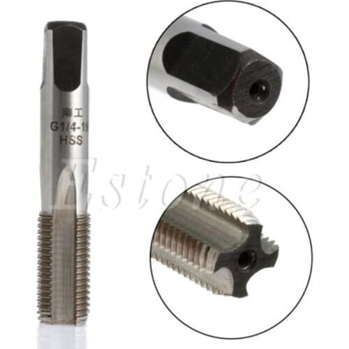 HSS 55 Degree 4 Flutes G1/4-19 BSP 55 Degree Pipe 1/4'' Thread Tap Plug New 2019