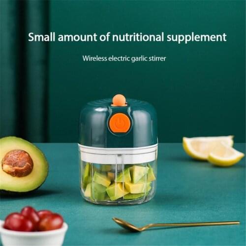 100/250ml USB Charging Garlic Crushing Ginger Crushed Fresh Pepper Electric Garlic Masher Meat Grinder Small Crusher Chopper