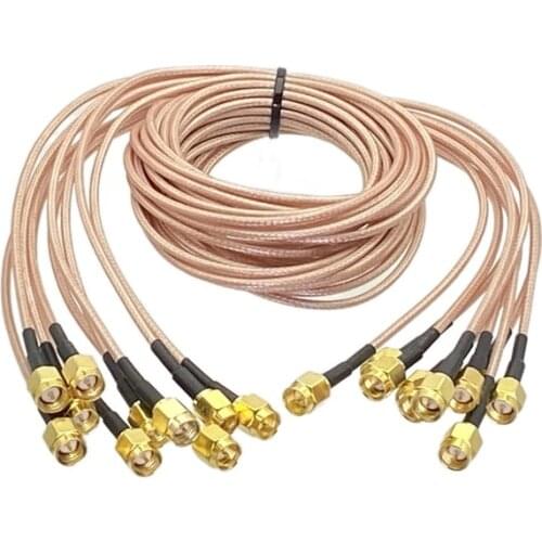 10Pcs RG316 Cable SMA Male Plug to SMA Male Plug Connector RF Coaxial Jumper Pigtail Cable For Radio Antenna 4inch~5M