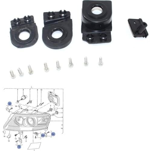 Left Headlight Tab Repair Kits fit for Audi A6 S6 RS6 C6 05-12 4F0998121