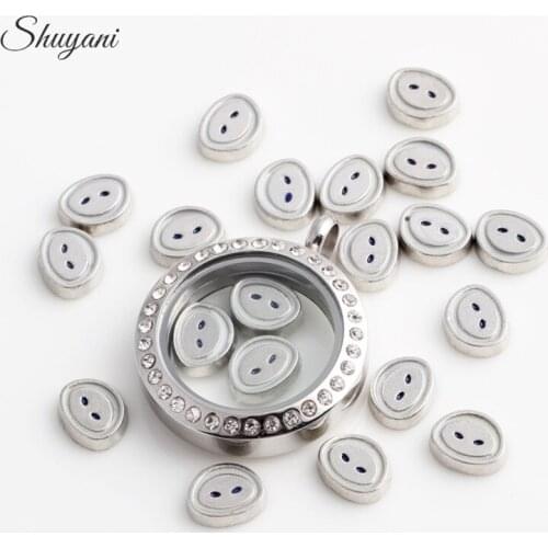 F494 Wholesale 20pcs/lot Hot Selling Cute Button Charms For Women Photo Lockets Free Shipping LC065