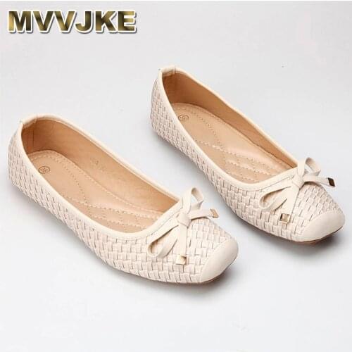 MVVJKENew fashion Lady soft sole Flats Shoes for drive pregnant woman shoes Women autumn spring work Shoes square toe 35-41E282