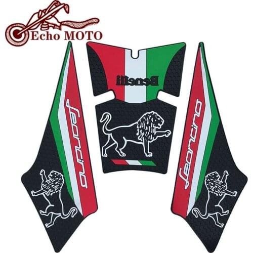 For Benelli Leoncino 250 Leoncino250 Motorcycle Fuel Tank Pad Protector sticker antiskid Side Pad Knee Grip Decal Kit Decoration