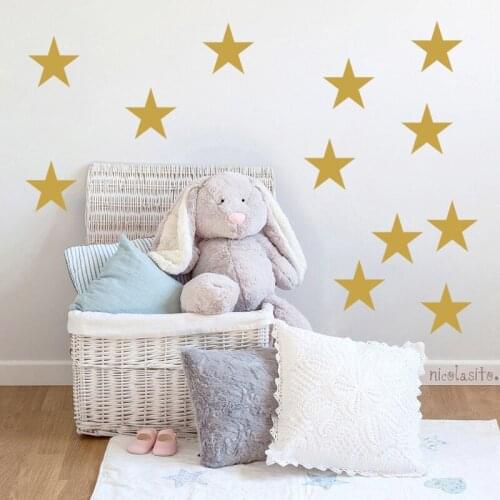 Various size Stars Wall Stickers Kid Decal Art Nursery Bedroom Vinyl Decoration 20 colour