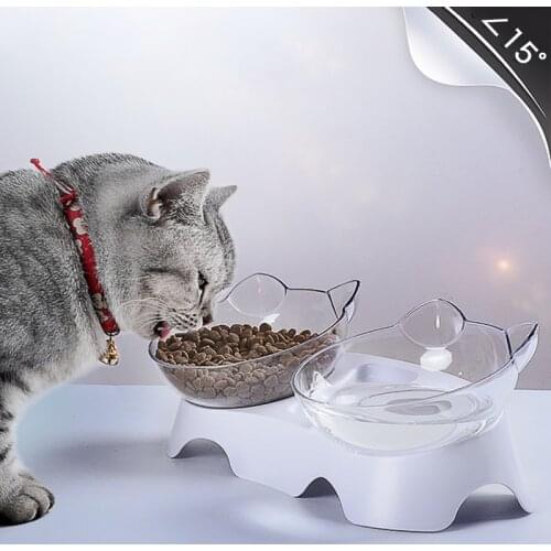 Non-Slip Double Cat Bowl Dog Bowl With Stand Pet Feeding Cat Water Bowl For Cats Food Pet Bowls For Dogs Feeder Product Supplies