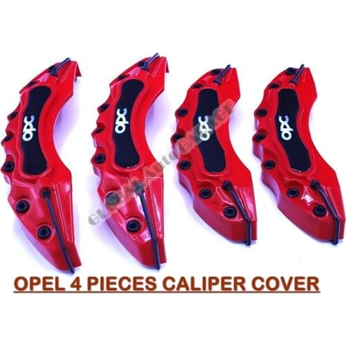 For OPEL Brake Caliper cover with OPC logo Auto Universal Spoilers Car Antenna Steering Wheel 1 Set Accessories Mud Flaps