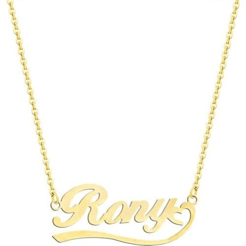 Handmade Custom Name Necklace Personalized Nameplate Heart Necklaces Pendants Men Women Choker Jewelry Bridesmaid Gift Collar