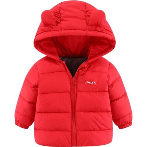 Newborn Coats For Kids Cotton Jacket Winter Warm Baby Girls Jacket Colorful Boy Clothes With Hooded